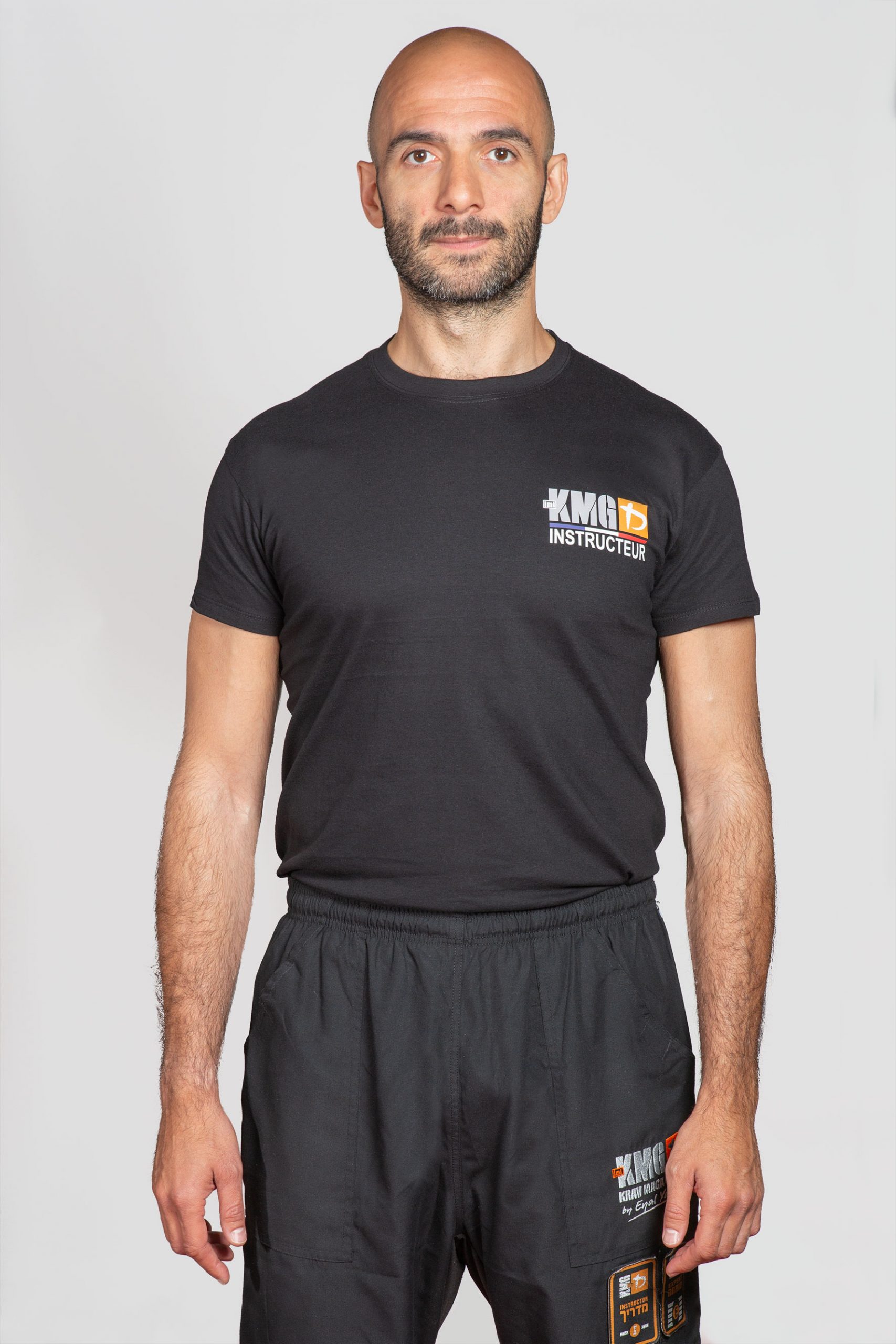 KMG France Homme t shirt manche courte instructeur 02 Kravmaga scaled (1)